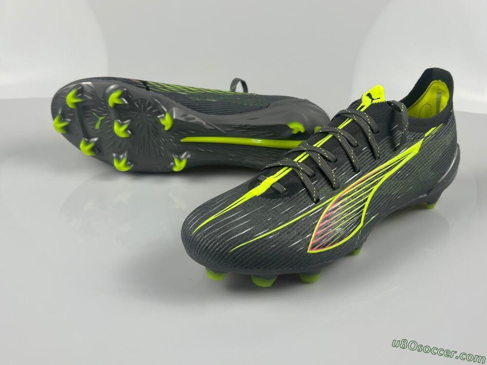 Puma Ultra Ultimate FG Firm Ground Soccer Cleats - Oliver Green/Yellow