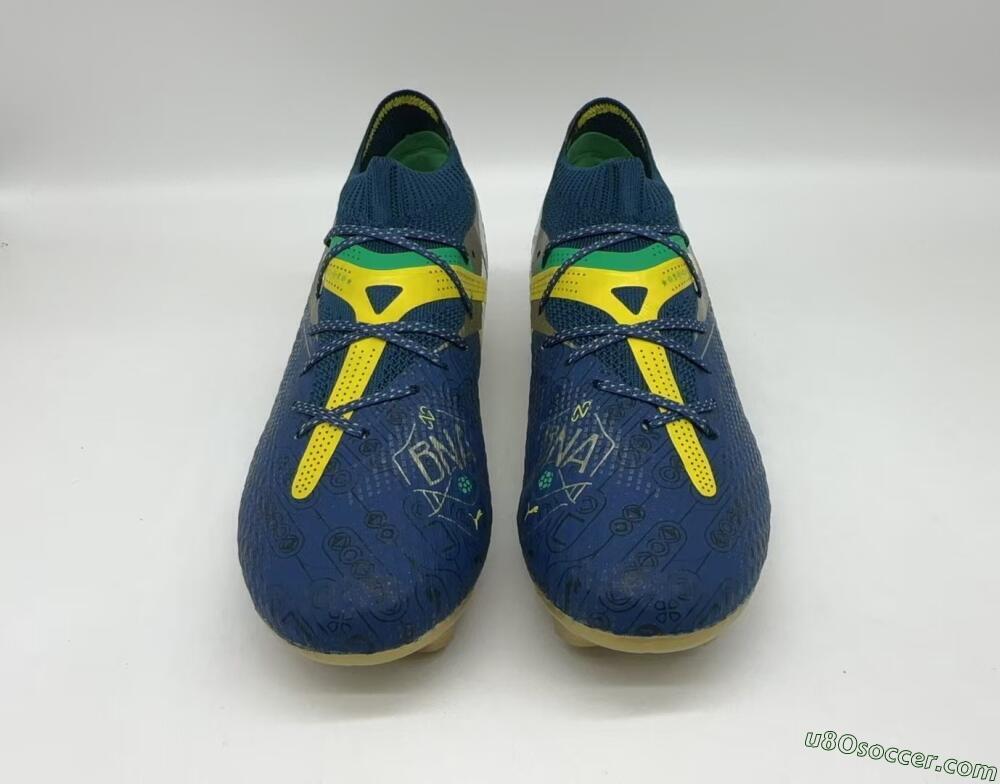 Puma x Neymar Future 7 Ultimate bna FG Firm Ground Soccer Cleats - Blue/Yellow/Green