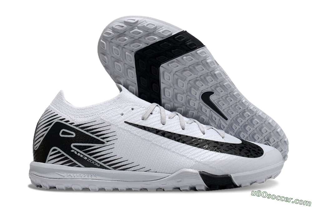 Nike Air Zoom Mercurial Vapor 16 Elite Artificial Turf Soccer Cleats - White/Black 1