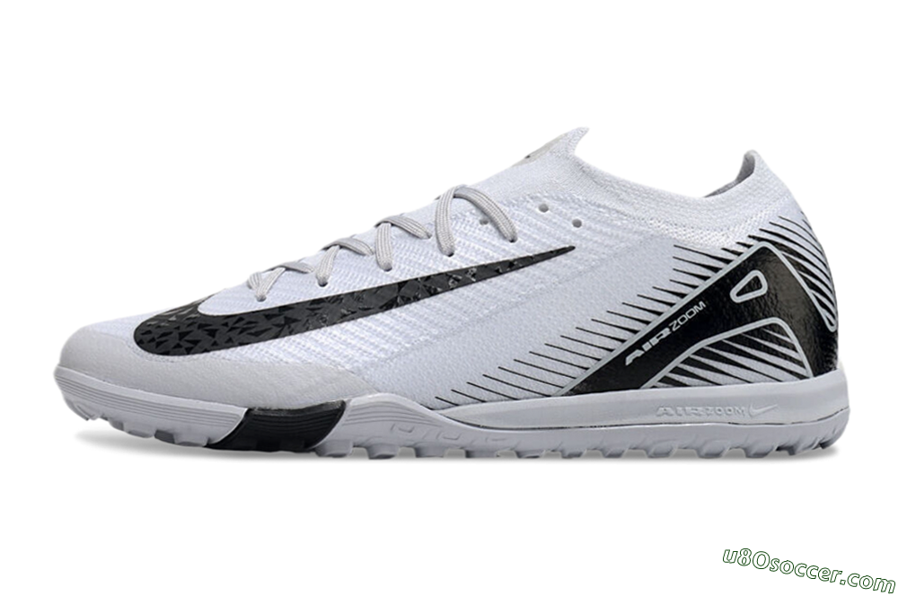 Nike Air Zoom Mercurial Vapor 16 Elite Artificial Turf Soccer Cleats - White/Black 2