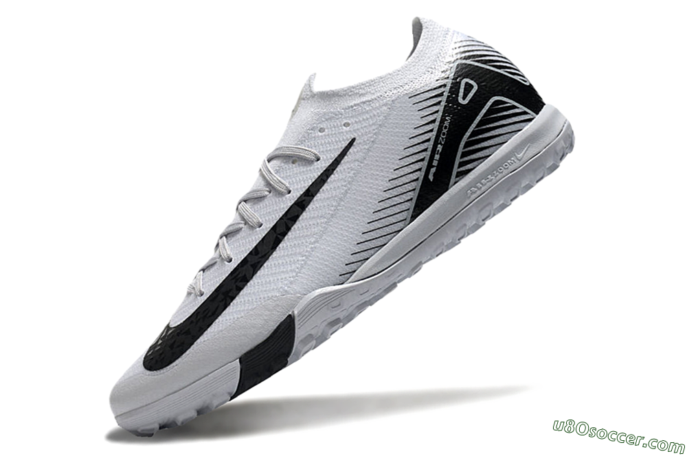 Nike Air Zoom Mercurial Vapor 16 Elite Artificial Turf Soccer Cleats - White/Black 4
