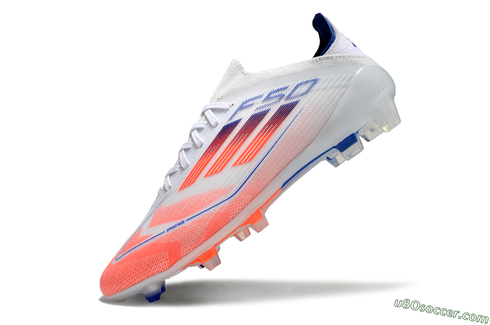 Adidas F50 Elite Firm Ground Soccer Cleats - Pink/White/Blue 6