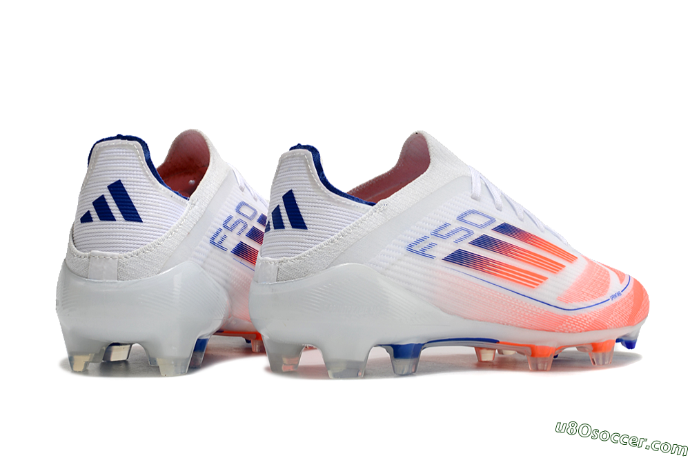Adidas F50 Elite Firm Ground Soccer Cleats - Pink/White/Blue 7