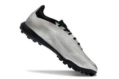 Adidas Predator 24 Elite TF Artificial Turf Soccer Shoes - Silver/Blue/Pink
