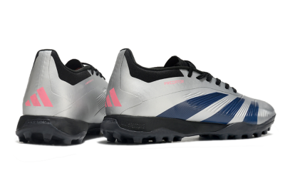 Adidas Predator 24 Elite TF Artificial Turf Soccer Shoes - Silver/Blue/Pink