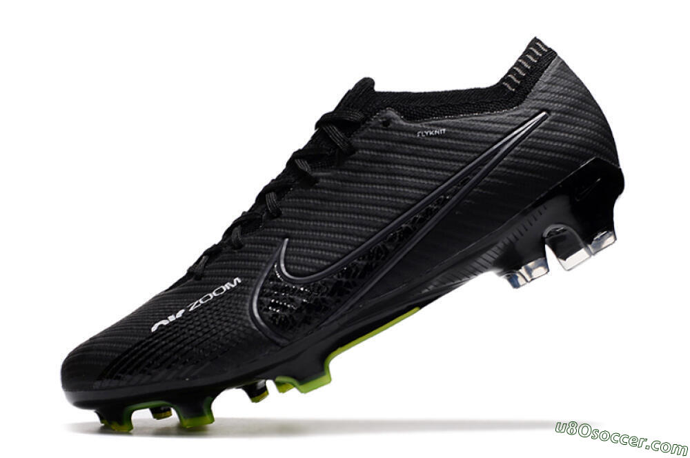 Nike Air Zoom Mercurial Vapor 15 Elite FG Firm Ground Soccer Cleats - Black/White/Yellow 4