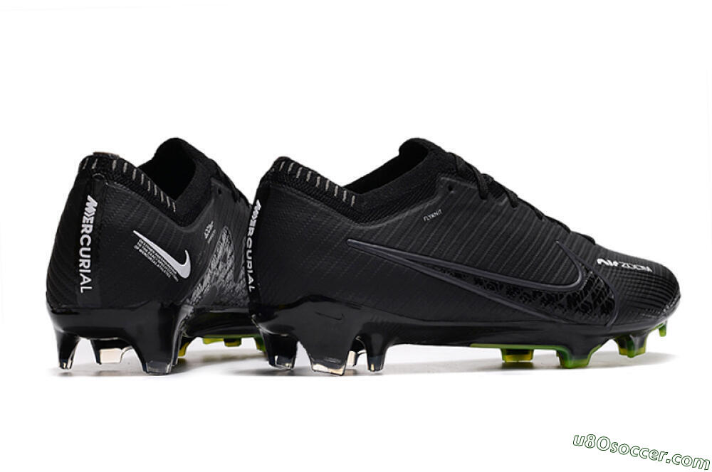 Nike Air Zoom Mercurial Vapor 15 Elite FG Firm Ground Soccer Cleats - Black/White/Yellow 5