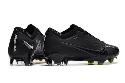 Nike Air Zoom Mercurial Vapor 15 Elite FG Firm Ground Soccer Cleats - Black/White/Yellow