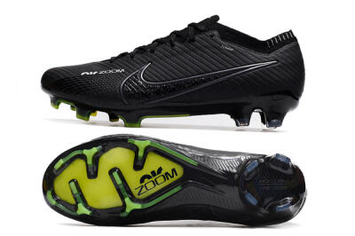 Nike Air Zoom Mercurial Vapor 15 Elite FG Firm Ground Soccer Cleats - Black/White/Yellow