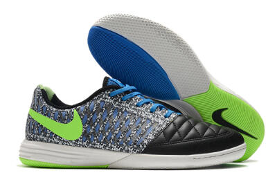 Nike Lunar Gato 2 IC Indoor & Futsal Soccer Shoes - Black/Blue/Yellow