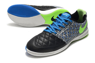 Nike Lunar Gato 2 IC Indoor & Futsal Soccer Shoes - Black/Blue/Yellow