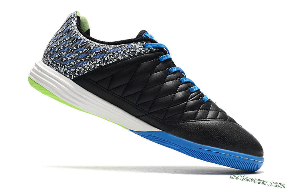 Nike Lunar Gato 2 IC Indoor & Futsal Soccer Shoes - Black/Blue/Yellow 4