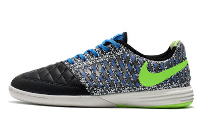 Nike Lunar Gato 2 IC Indoor & Futsal Soccer Shoes - Black/Blue/Yellow