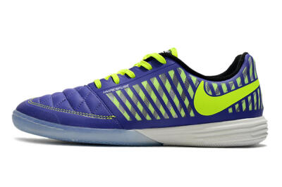 Nike Lunar Gato 2 IC Indoor & Futsal Soccer Shoes - Blue/Yellow/White