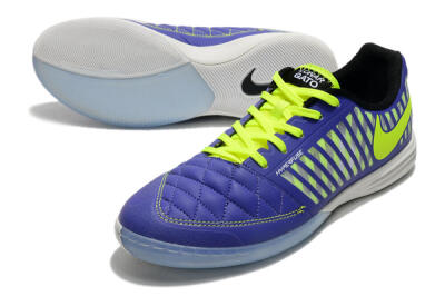 Nike Lunar Gato 2 IC Indoor & Futsal Soccer Shoes - Blue/Yellow/White