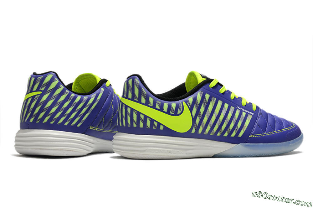 Nike Lunar Gato 2 IC Indoor & Futsal Soccer Shoes - Blue/Yellow/White 6