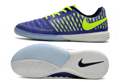 Nike Lunar Gato 2 IC Indoor & Futsal Soccer Shoes - Blue/Yellow/White