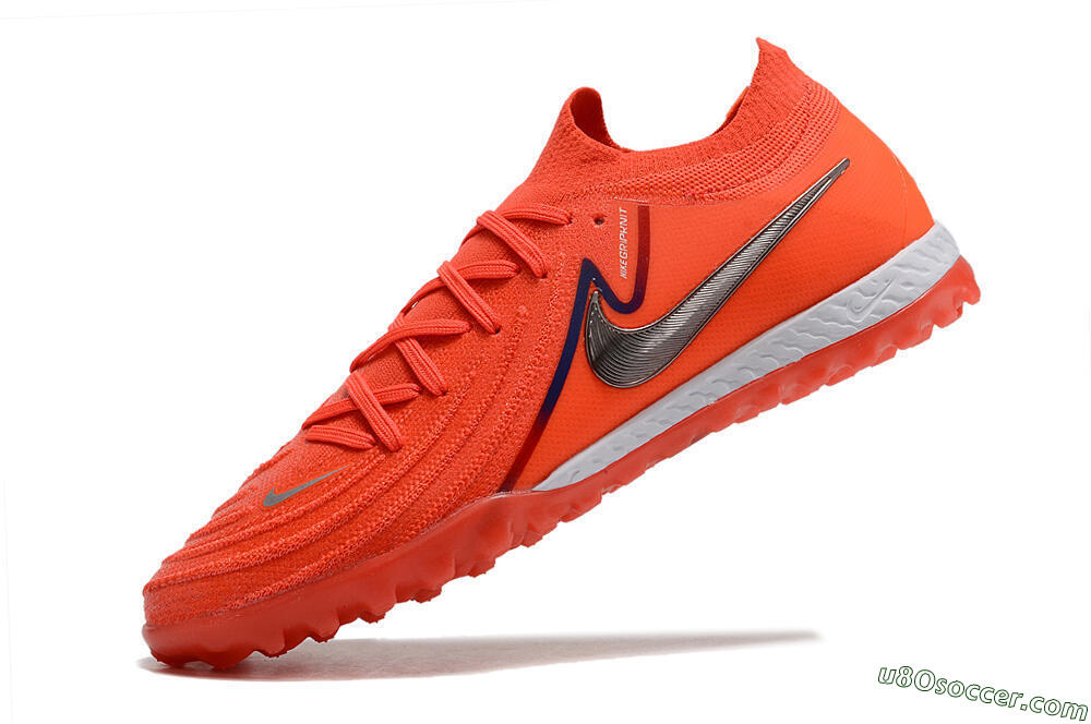 Nike Phantom GX 2 Elite TF Artificial Turf Soccer Shoes - Red/Silver/Blue 5