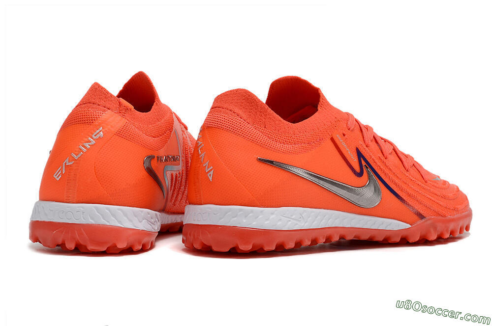 Nike Phantom GX 2 Elite TF Artificial Turf Soccer Shoes - Red/Silver/Blue 6