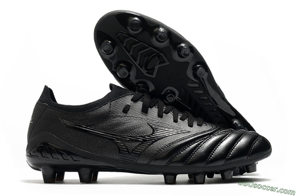 Mizuno Morelia Neo 3 FG Firm Ground Soccer Cleats - Black/Black 1