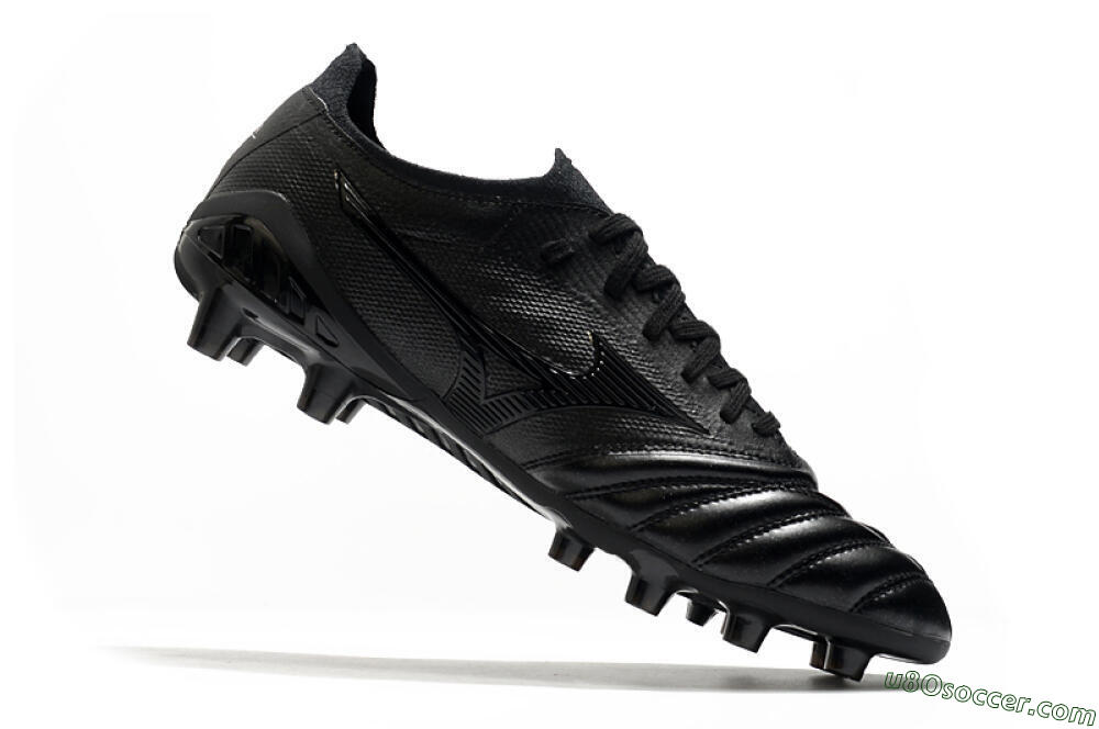Mizuno Morelia Neo 3 FG Firm Ground Soccer Cleats - Black/Black 4
