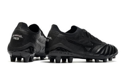 Mizuno Morelia Neo 3 FG Firm Ground Soccer Cleats - Black/Black