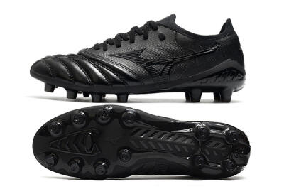 Mizuno Morelia Neo 3 FG Firm Ground Soccer Cleats - Black/Black