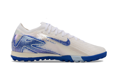 Nike Air Zoom Mercurial Vapor 16 Elite TF Artificial Turf Soccer Shoes - White/Blue