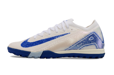 Nike Air Zoom Mercurial Vapor 16 Elite TF Artificial Turf Soccer Shoes - White/Blue