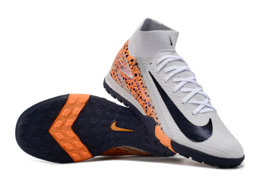 Nike Mercurial Superfly 10 Elite TF Artificial Turf Soccer Cleats - White/Black/Orange