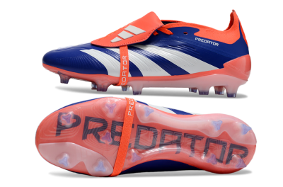 Adidas Predator Elite Foldover Tongue FG Firm Ground Soccer Cleats - Blue/White/Orange