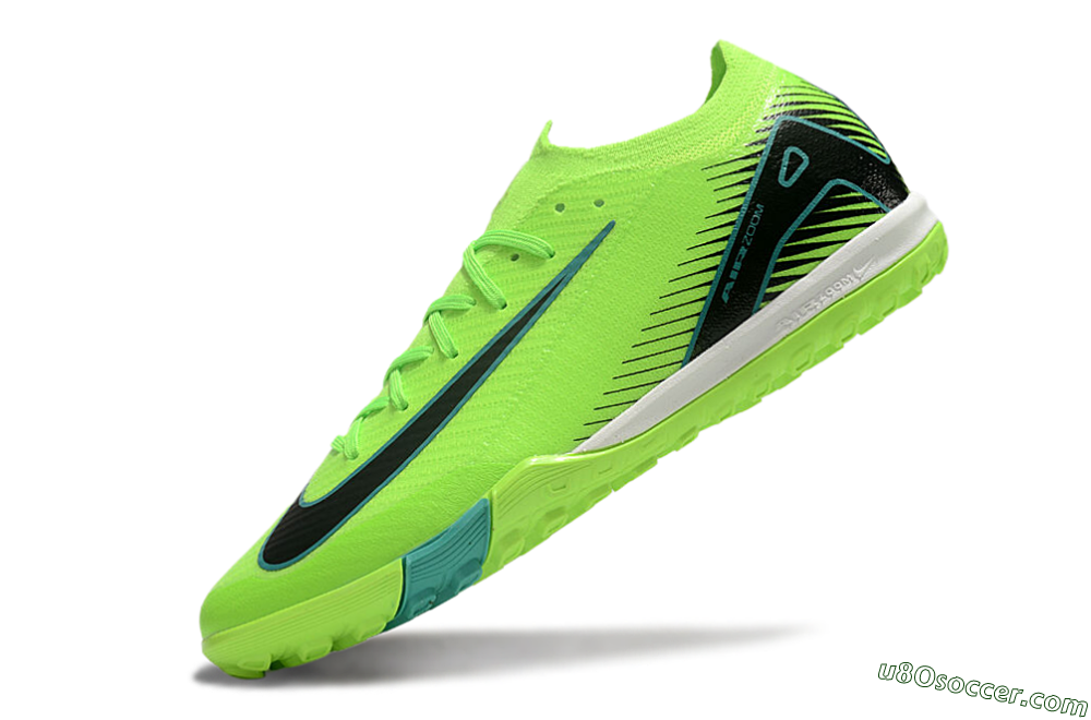 Nike Air Zoom Mercurial Vapor 16 Elite TF Artificial Turf Soccer Shoes - Green/Black/Blue 5