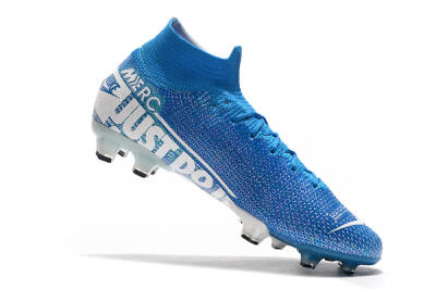 Nike Mercurial Superfly 7 Elite FG Firm Ground Soccer Cleats - Blue/White