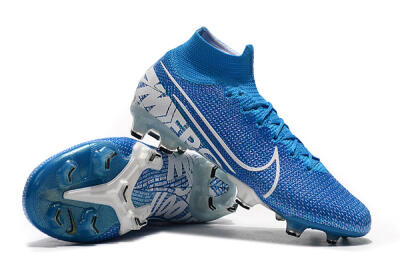 Nike Mercurial Superfly 7 Elite FG Firm Ground Soccer Cleats - Blue/White