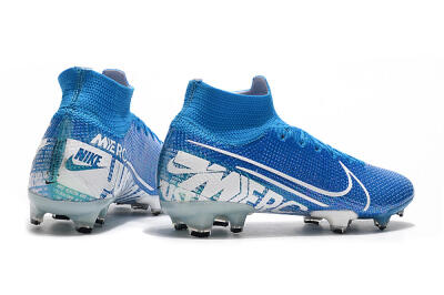 Nike Mercurial Superfly 7 Elite FG Firm Ground Soccer Cleats - Blue/White