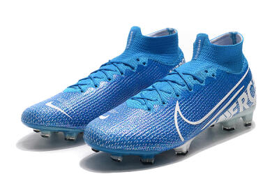 Nike Mercurial Superfly 7 Elite FG Firm Ground Soccer Cleats - Blue/White