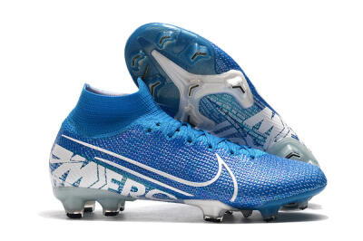 Nike Mercurial Superfly 7 Elite FG Firm Ground Soccer Cleats - Blue/White