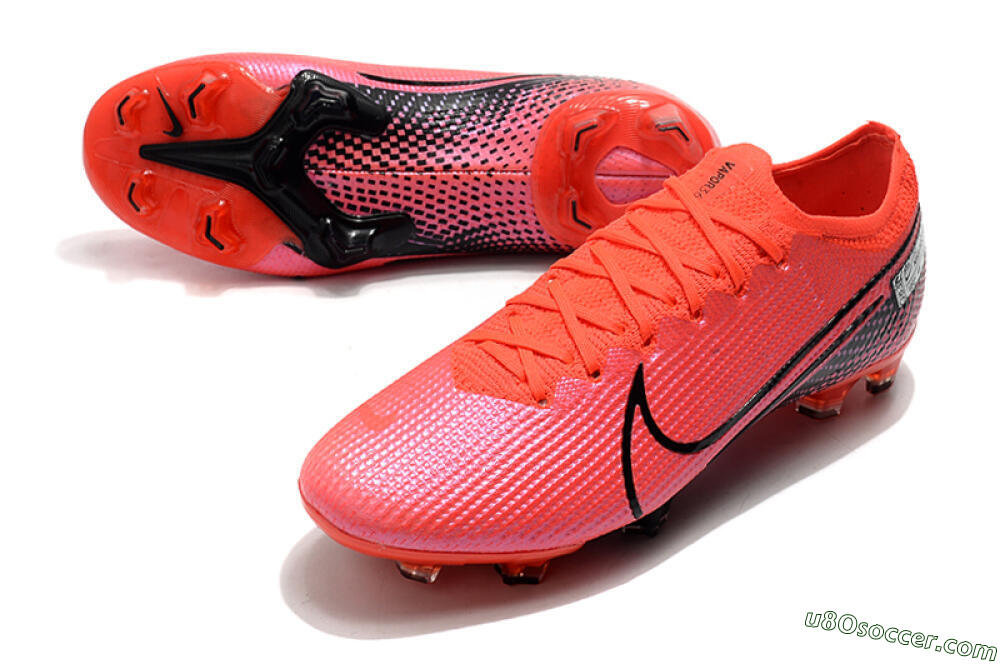 Nike Mercurial Vapor 13 Elite FG Firm Ground Soccer Cleats - Red/Black 3