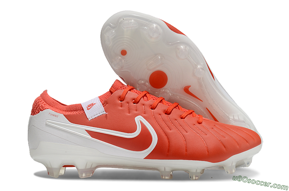 Nike Tiempo Legend 10 Elite FG Firm Ground Soccer Cleats - Red/White 1