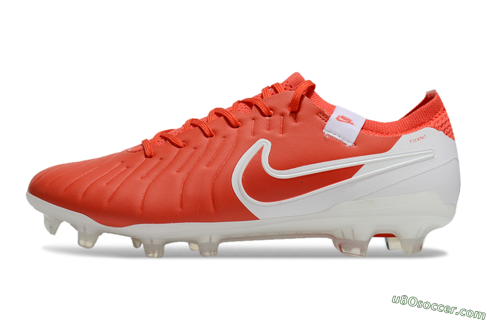 Nike Tiempo Legend 10 Elite FG Firm Ground Soccer Cleats - Red/White 2