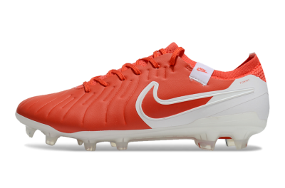 Nike Tiempo Legend 10 Elite FG Firm Ground Soccer Cleats - Red/White