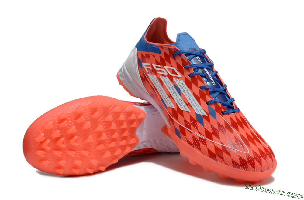 Thomas Müller x Adidas F50 Elite Raumdeuter TF Artificial Turf Soccer Shoes - Red/Blue/White 3