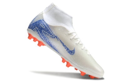 Nike Mercurial Superfly 10 Academy FG Firm Ground Soccer Cleats - White/Blue/Orange