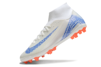 Nike Mercurial Superfly 10 Academy FG Firm Ground Soccer Cleats - White/Blue/Orange