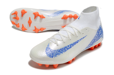 Nike Mercurial Superfly 10 Academy FG Firm Ground Soccer Cleats - White/Blue/Orange