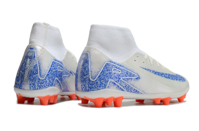 Nike Mercurial Superfly 10 Academy FG Firm Ground Soccer Cleats - White/Blue/Orange