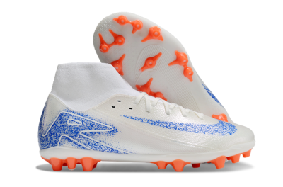 Nike Mercurial Superfly 10 Academy FG Firm Ground Soccer Cleats - White/Blue/Orange