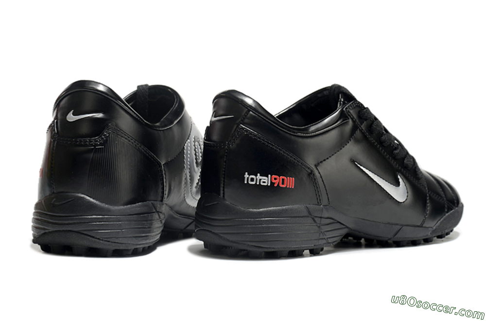 Nike Total 90 II TF Artificial Turf Soccer Shoes - Black/White/Red 6