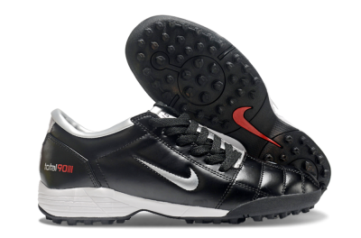 Nike Total 90 II TF Artificial Turf Soccer Shoes - Black/Silver/Red
