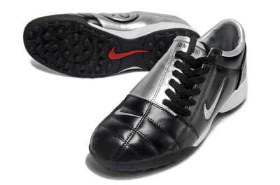 Nike Total 90 II TF Artificial Turf Soccer Shoes - Black/Silver/Red